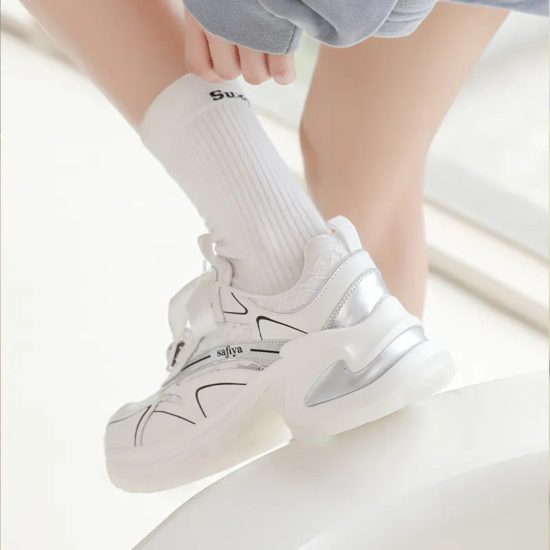XINGQILIUQIXIA x Safiya Breathable Slip-Resistant Chunky Sneakers Women's-4