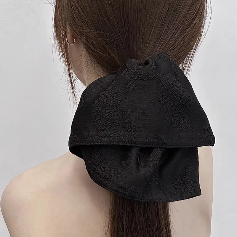 MISSJUJU Ice Silk Fabric Hair Tie/Hair Tie Women's-3