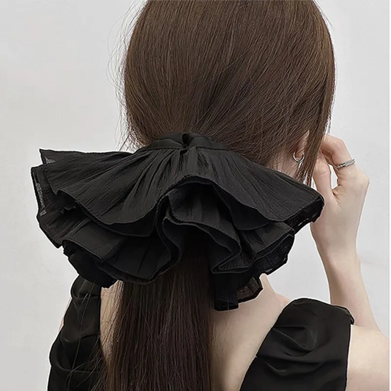 MISSJUJU Ice Silk Fabric Hair Tie Women's-2