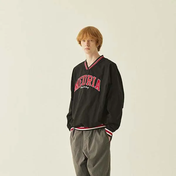 MEDRIA Sweatshirt Unisex Black Red-2