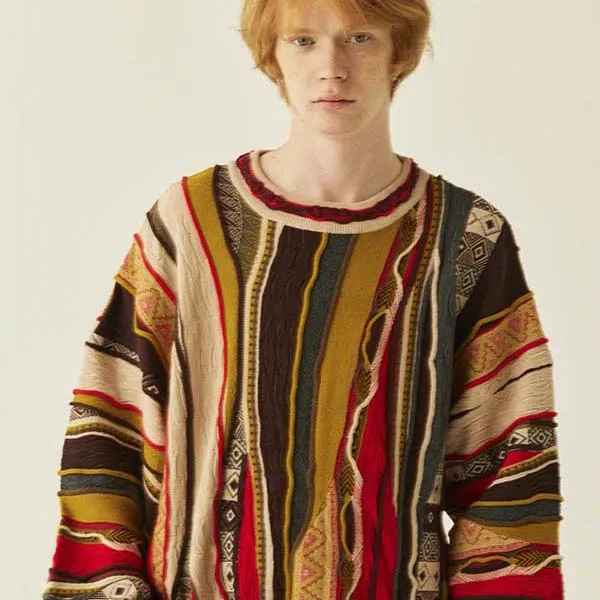 MEDRIA Knitwear Unisex Yellow Red-3