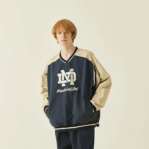 MEDRIA Sweatshirt Unisex Blue Apricot-2