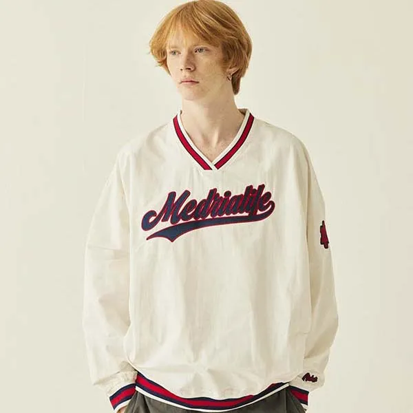 MEDRIA Sweatshirt Unisex White Red-2