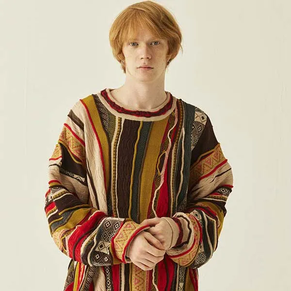 MEDRIA Knitwear Unisex Yellow Red-8