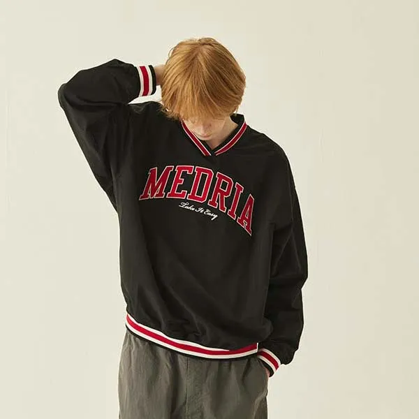 MEDRIA Sweatshirt Unisex Black Red-3