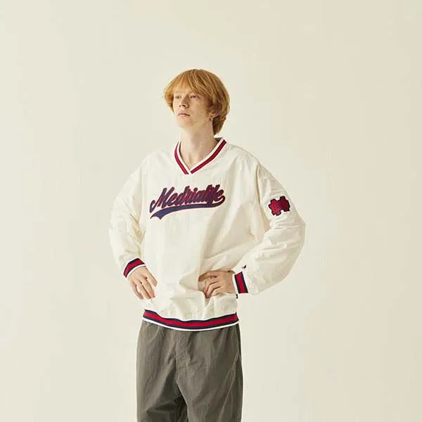 MEDRIA Sweatshirt Unisex White Red-4