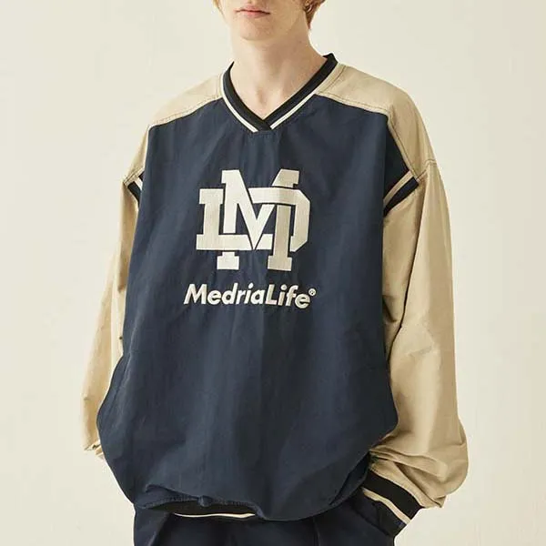 MEDRIA Sweatshirt Unisex Blue Apricot-3