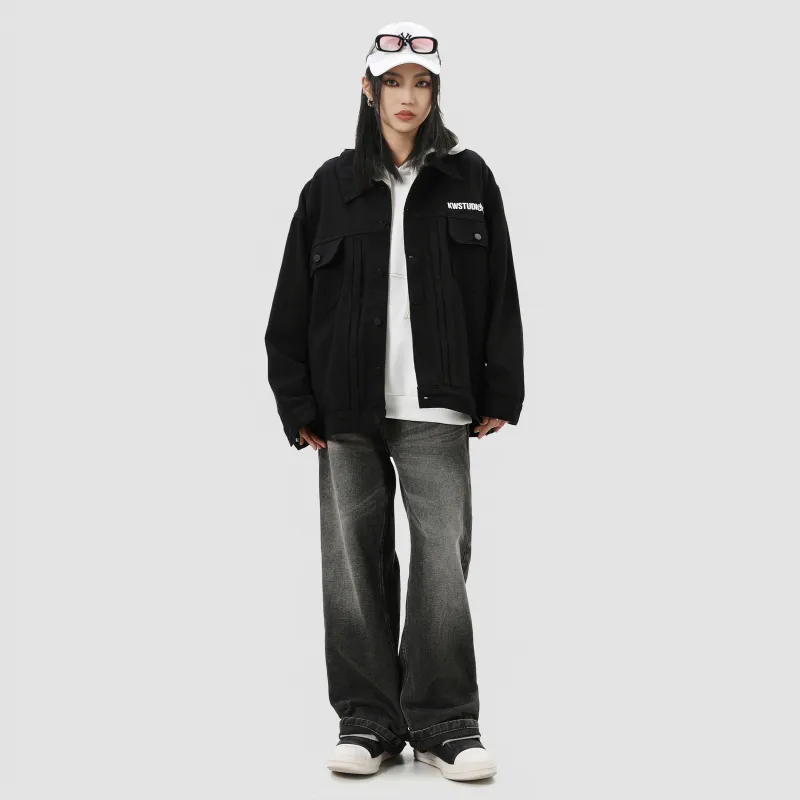 KW Denim Jackets Unisex-3