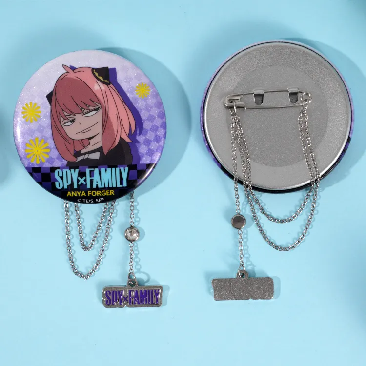 WOOLOO STAR SPY X FAMILY, Anya, Fujio Wu, Chain Badges-7
