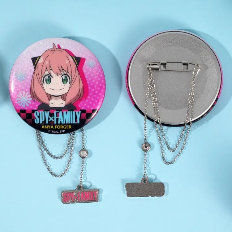WOOLOO STAR SPY X FAMILY, Anya, Fujio Wu, Chain Badges-9