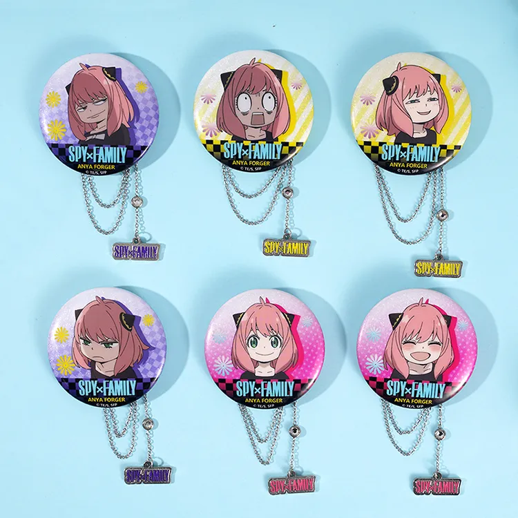 WOOLOO STAR SPY X FAMILY, Anya, Fujio Wu, Chain Badges-13