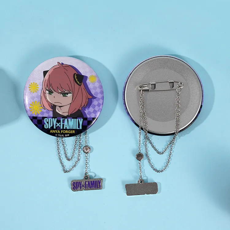 WOOLOO STAR SPY X FAMILY, Anya, Fujio Wu, Chain Badges-1