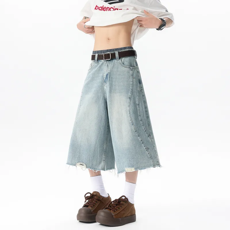 SWAMP AREA Denim Shorts Unisex-7