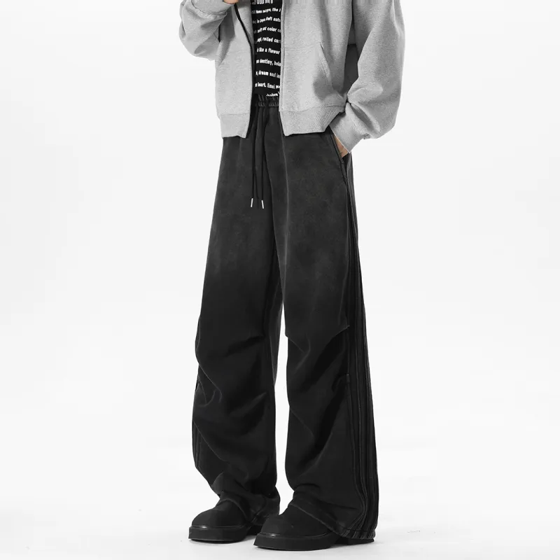 SWAMP AREA Casual Pants Unisex Black-2
