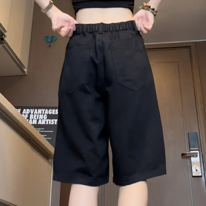 SWAMP AREA Denim Shorts Unisex-3
