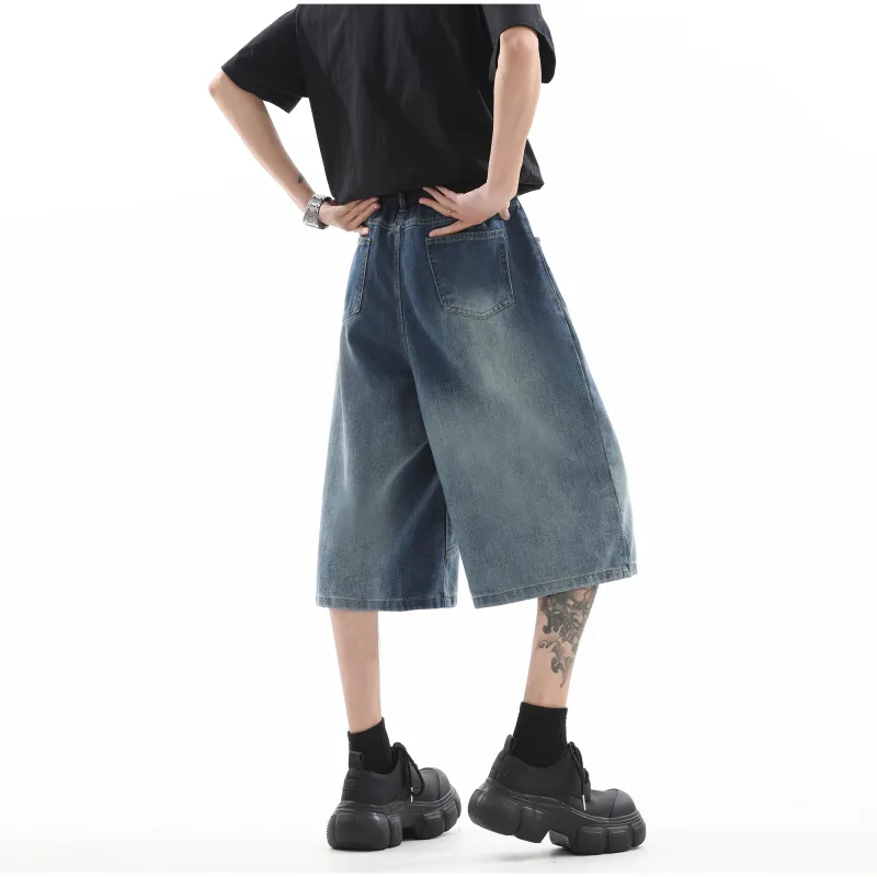 SWAMP AREA Denim Shorts Unisex-4