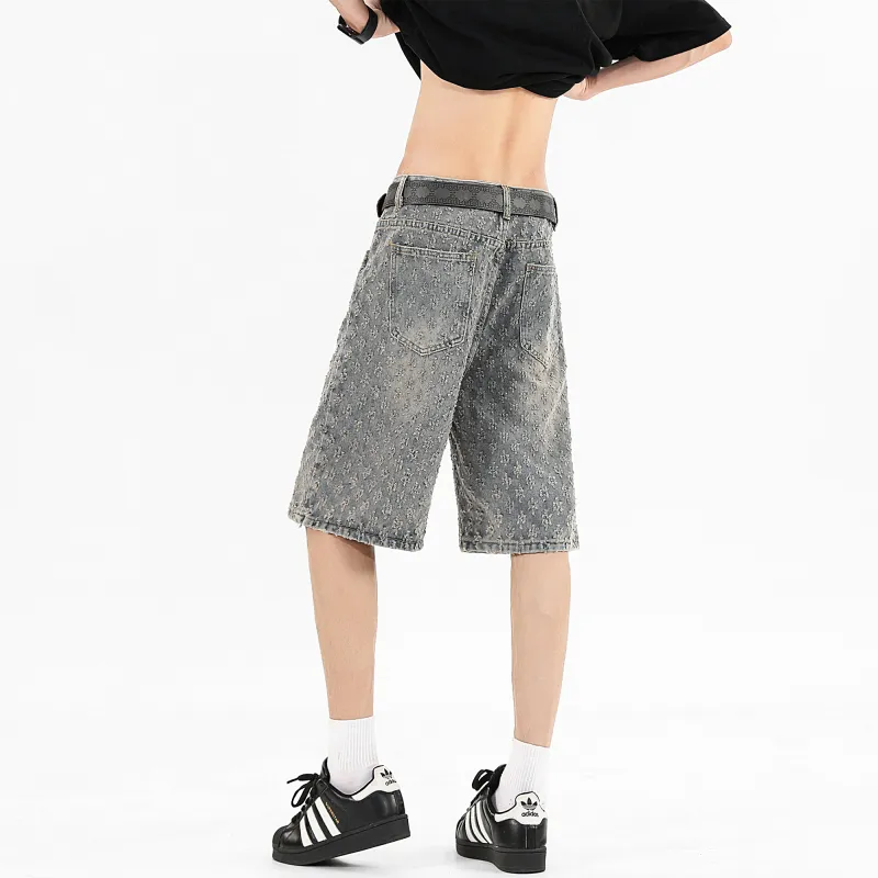 SWAMP AREA Denim Shorts Unisex-4