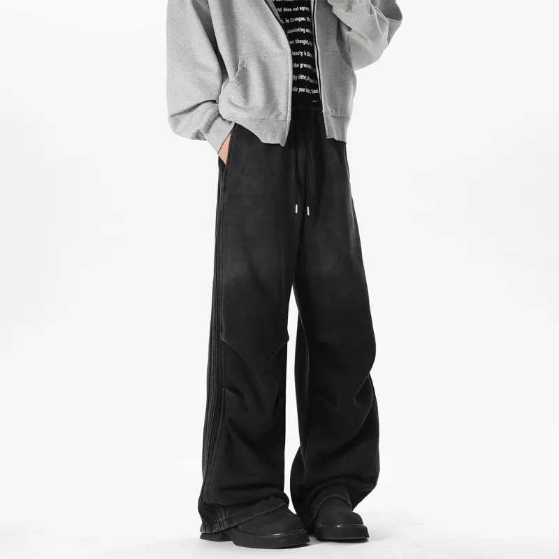 SWAMP AREA Casual Pants Unisex Black-3