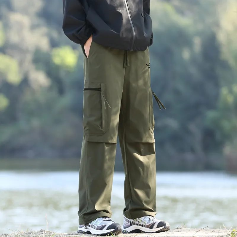 SWAMP AREA Cargo Pants Unisex Black-13