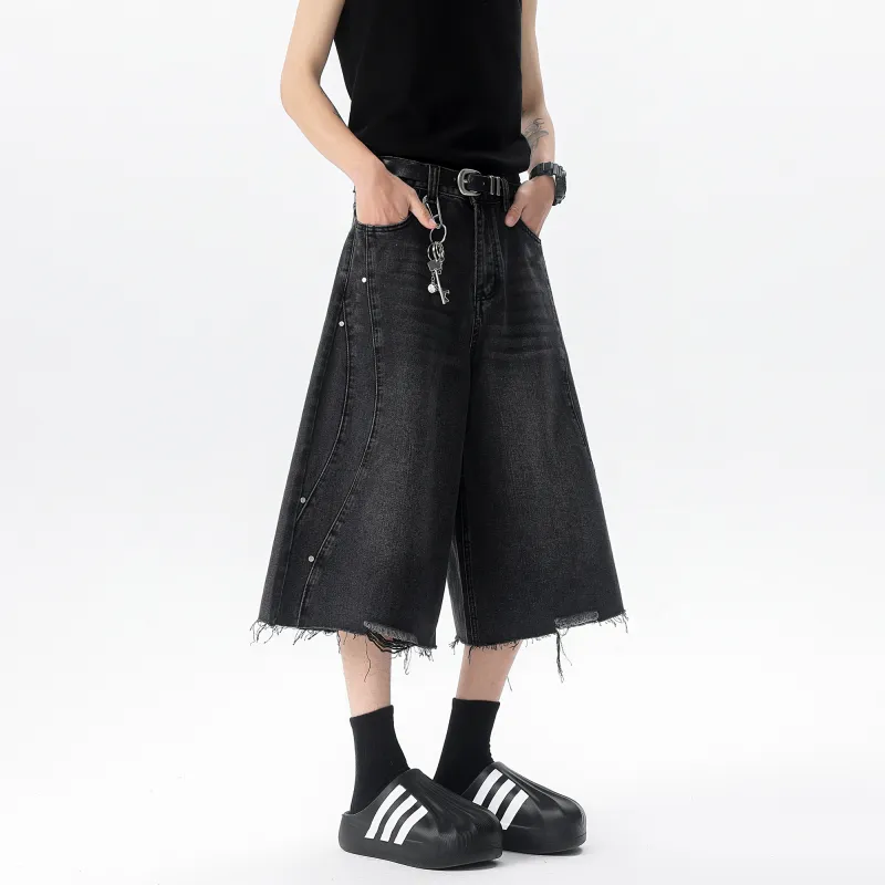 SWAMP AREA Denim Shorts Unisex-3