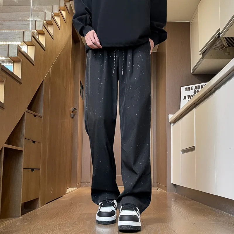 SWAMP AREA Casual Pants Unisex Black-1