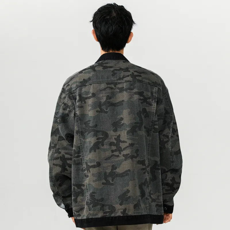 SWAMP AREA Denim Jacket Unisex Black-2