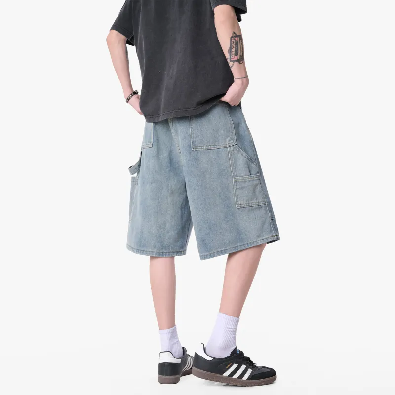 SWAMP AREA Denim Shorts Unisex-8