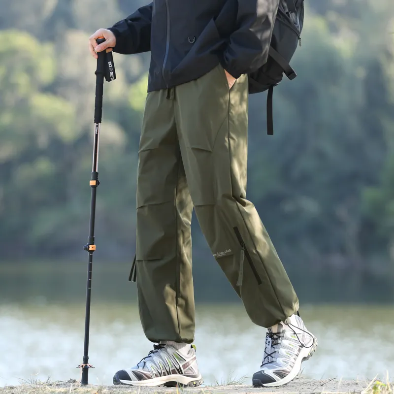 SWAMP AREA Cargo Pants Unisex Black-9
