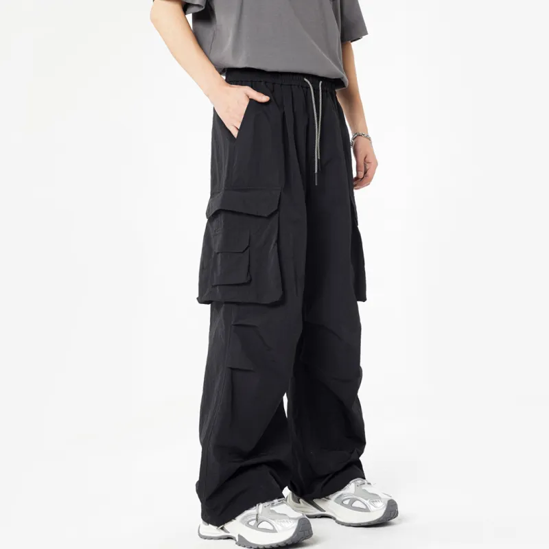 SWAMP AREA Casual Pants Unisex Black-3