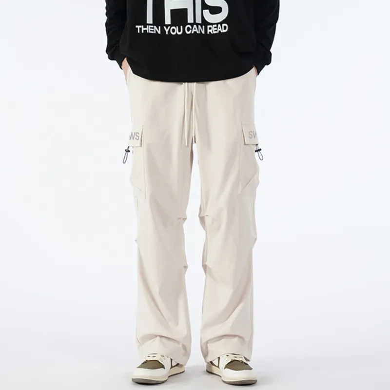 SWAMP AREA Casual Pants Unisex Black-14
