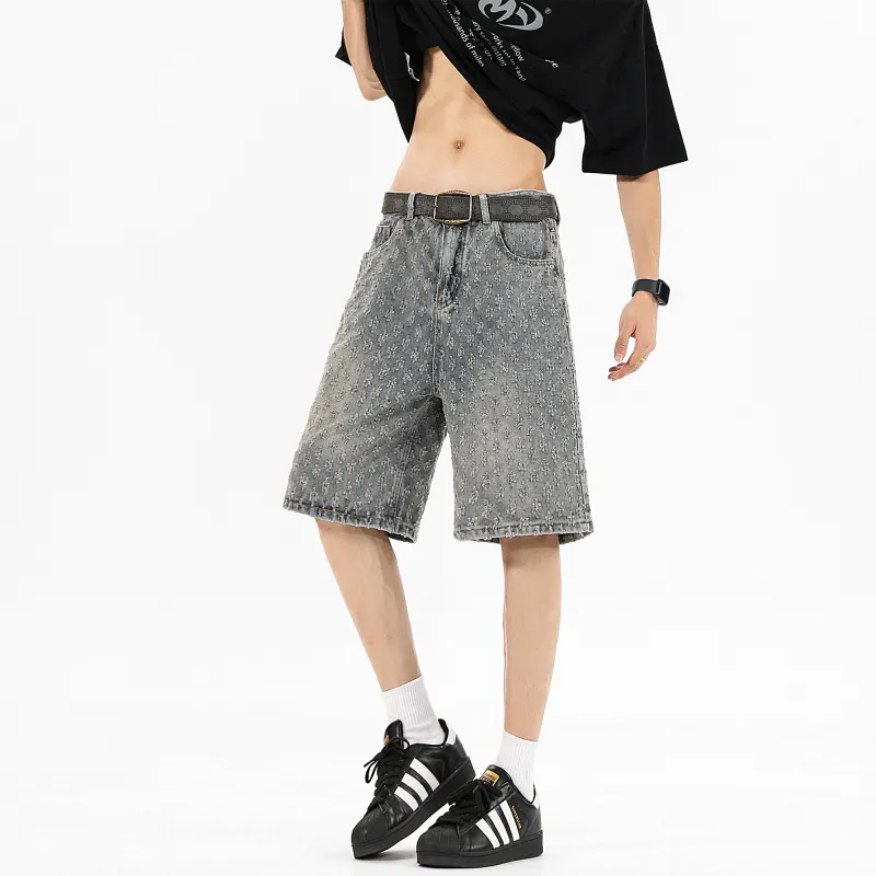 SWAMP AREA Denim Shorts Unisex-3