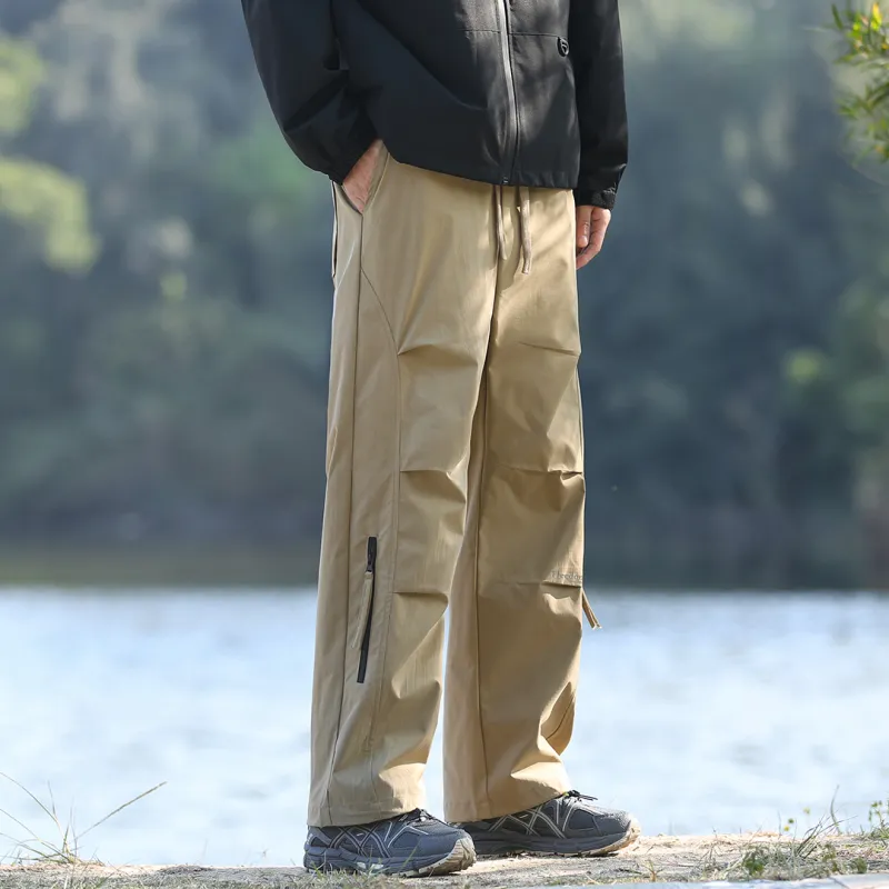 SWAMP AREA Cargo Pants Unisex Black-15