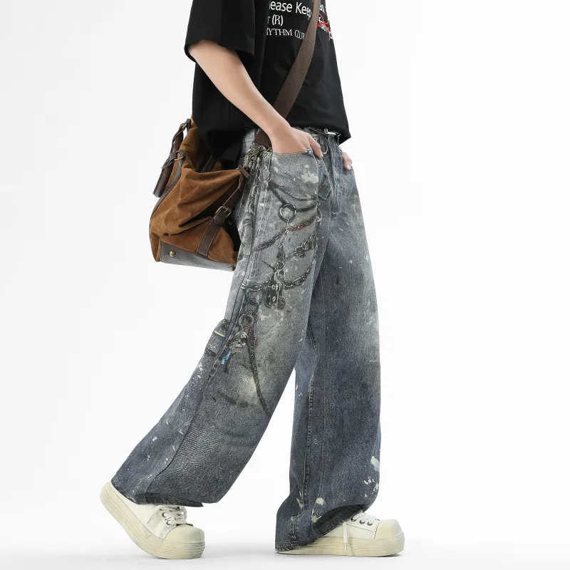 SWAMP AREA Jeans Unisex Dark Blue-4