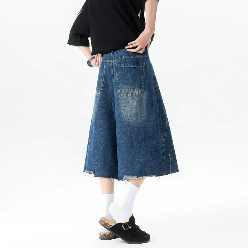 SWAMP AREA Denim Shorts Unisex-14