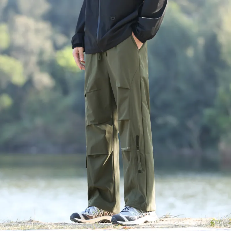 SWAMP AREA Cargo Pants Unisex Black-10