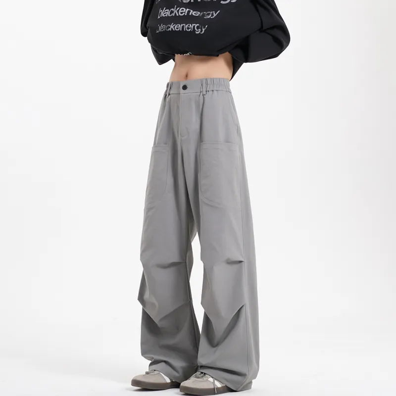 SWAMP AREA Casual Pants Unisex Black-5