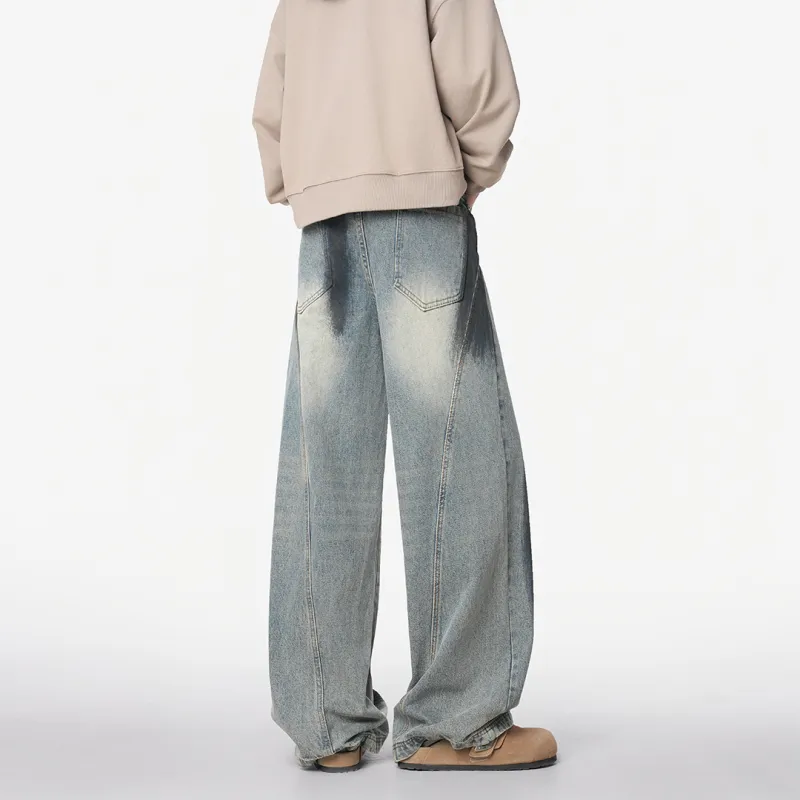 SWAMP AREA Jeans Unisex Vintage Blue-3