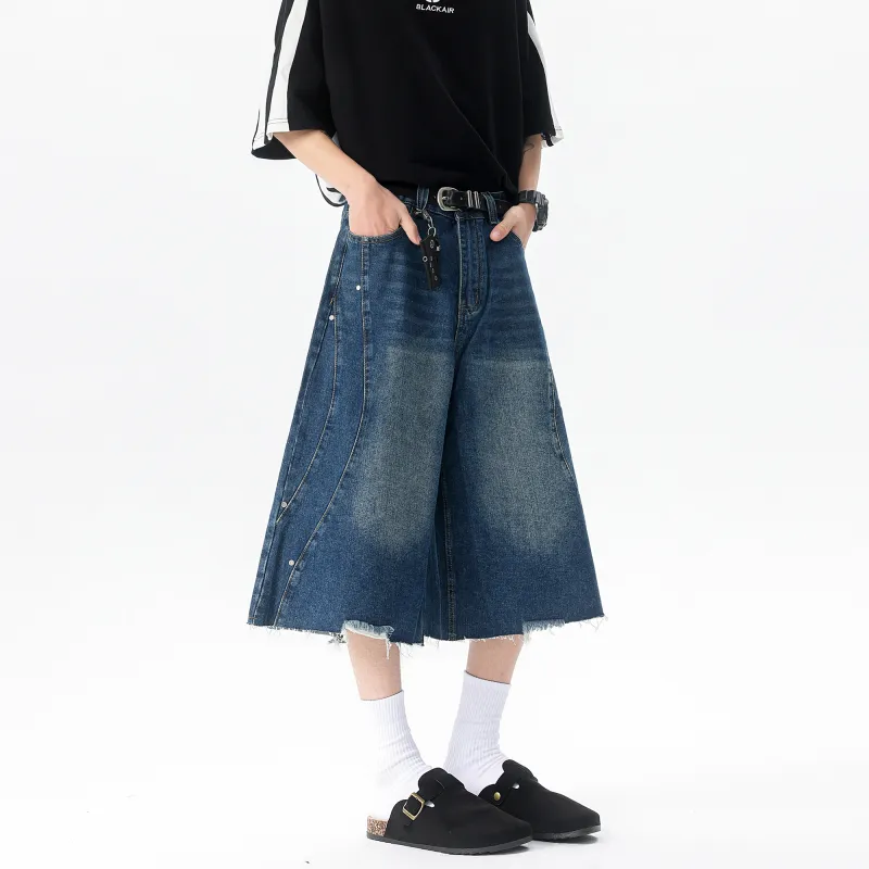 SWAMP AREA Denim Shorts Unisex-13