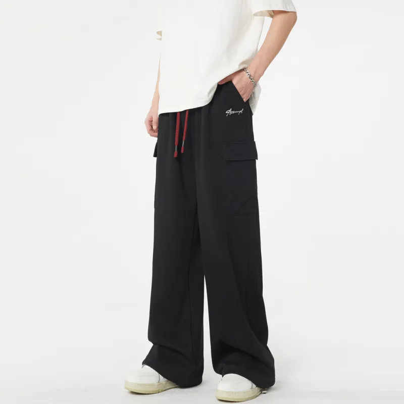 SWAMP AREA Casual Pants Unisex Black-2