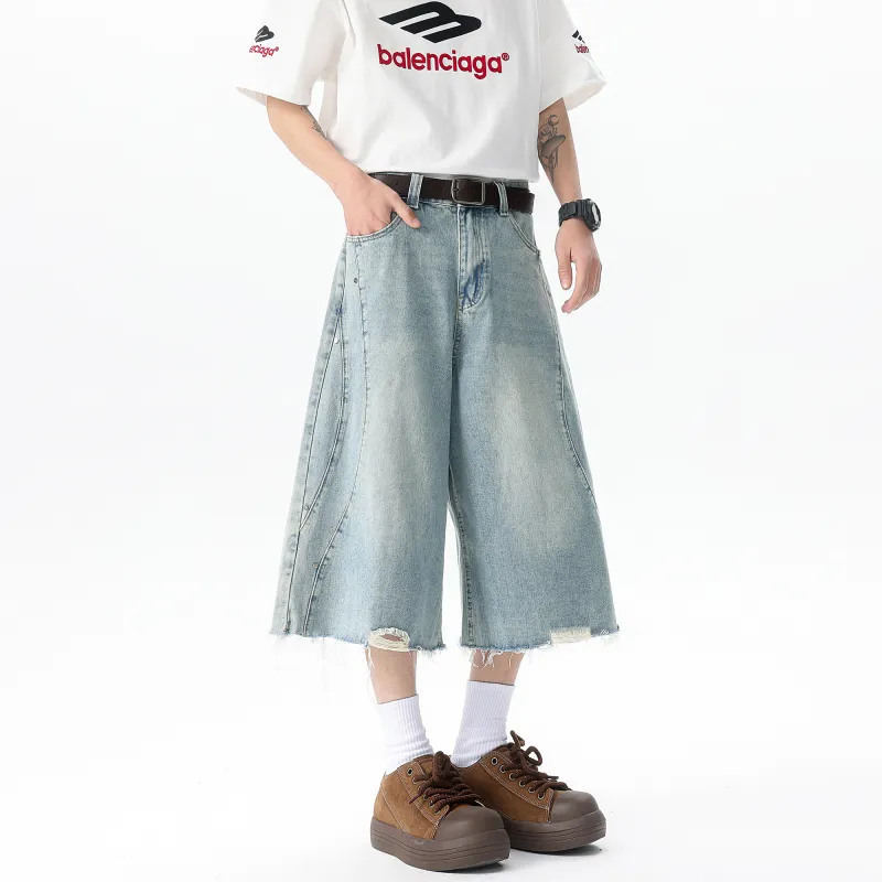 SWAMP AREA Denim Shorts Unisex-8