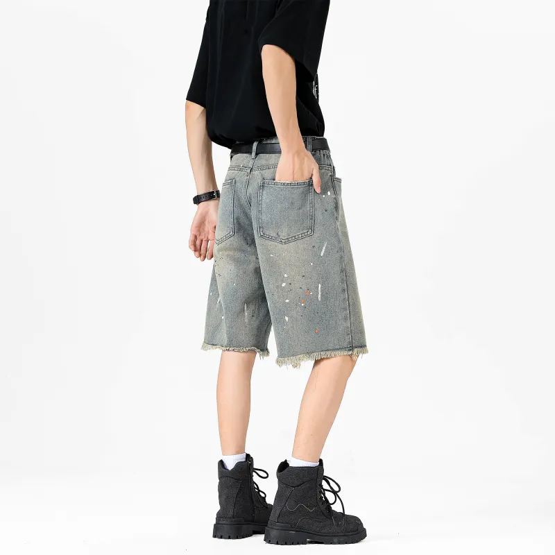 SWAMP AREA Denim Shorts Unisex-4
