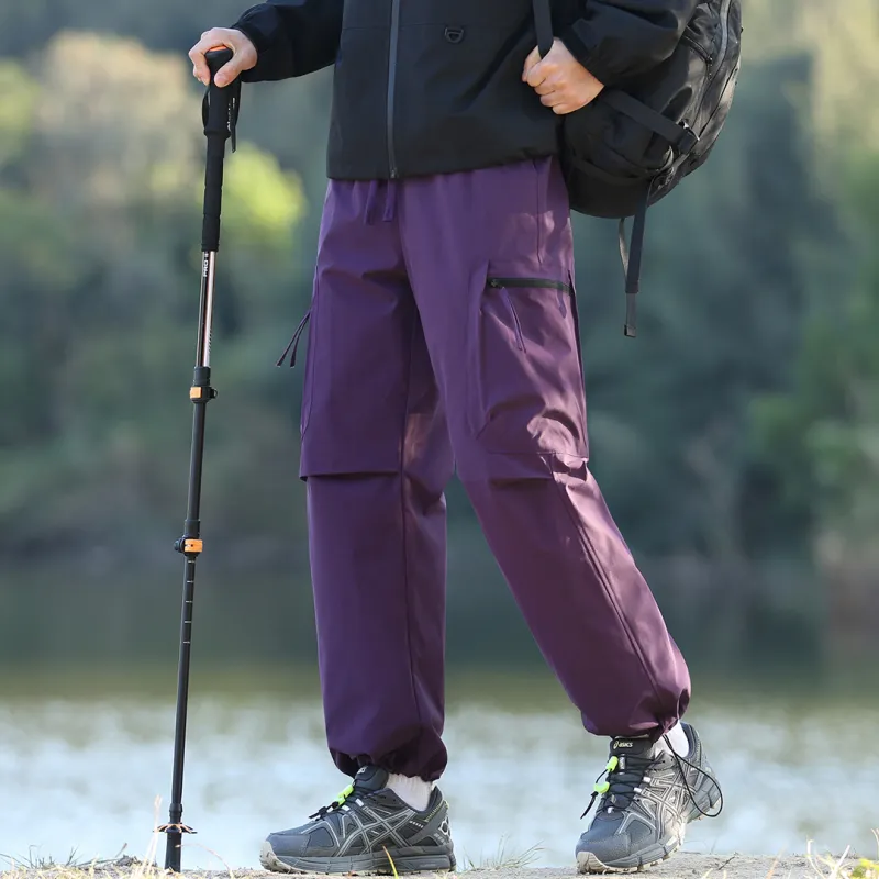 SWAMP AREA Cargo Pants Unisex Black-7
