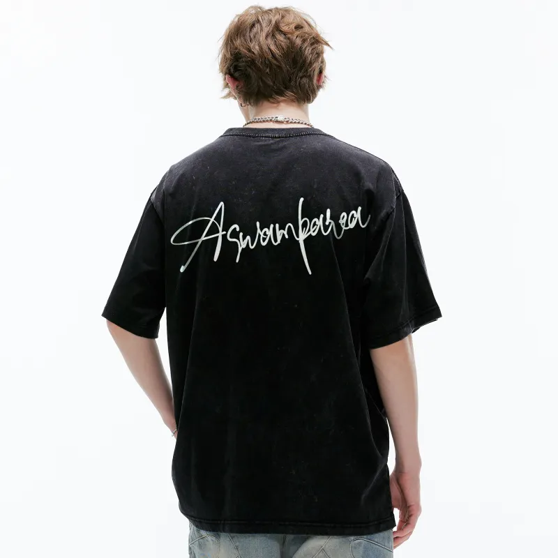 SWAMP AREA T Shirt Unisex Black Gray Color-2