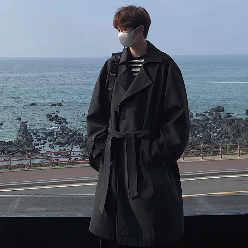 SWAMP AREA Trench Coats Unisex-3