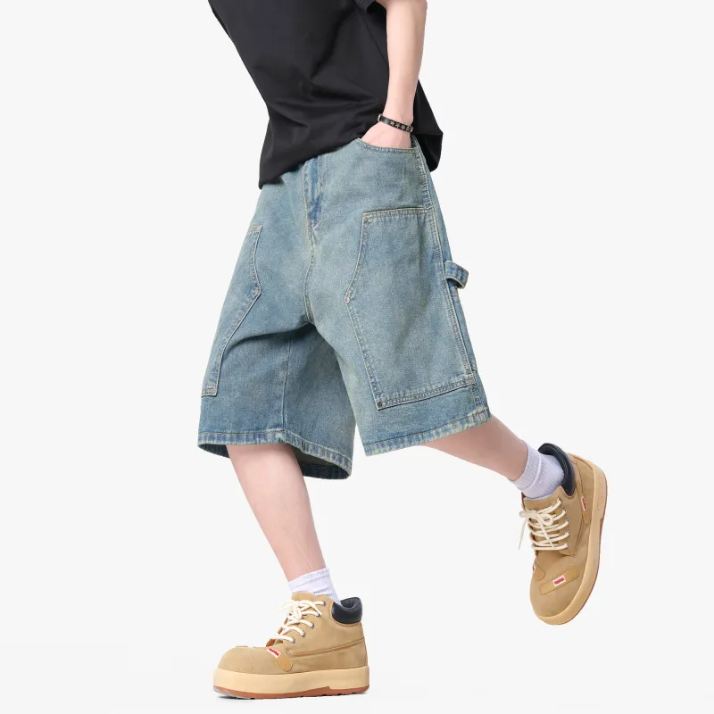 SWAMP AREA Denim Shorts Unisex-4
