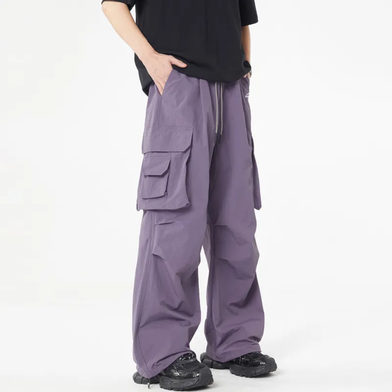 SWAMP AREA Casual Pants Unisex Black-8