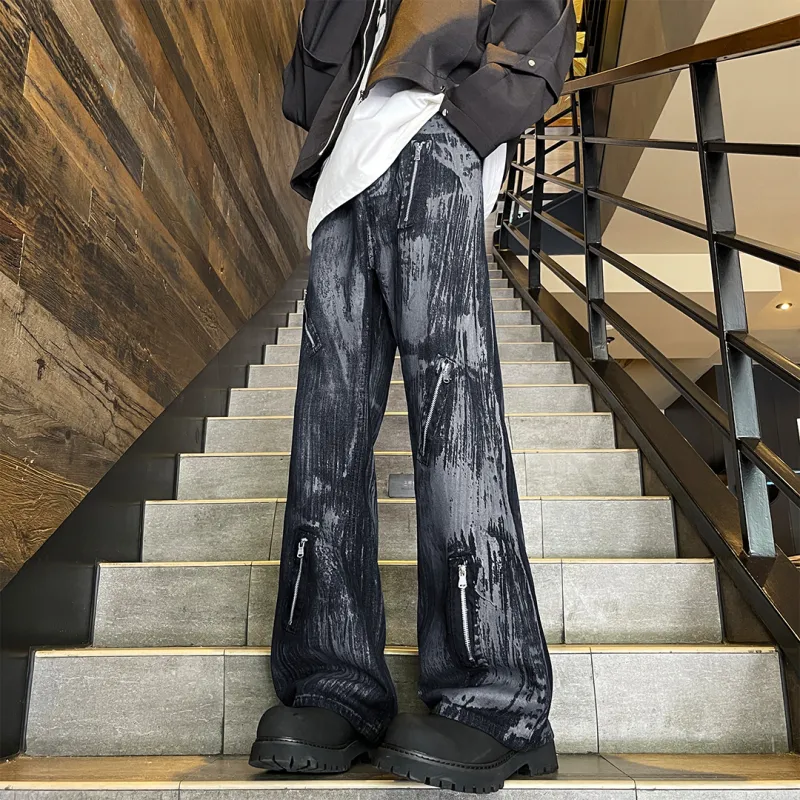SWAMP AREA Jeans Unisex Black-2