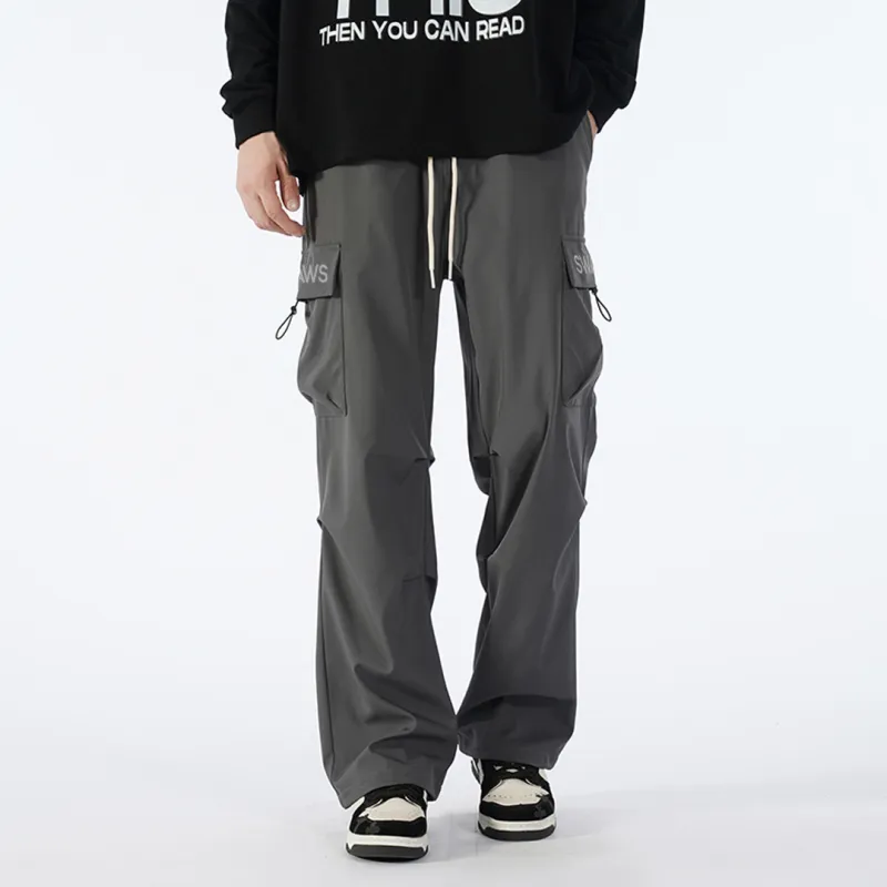SWAMP AREA Casual Pants Unisex Black-7