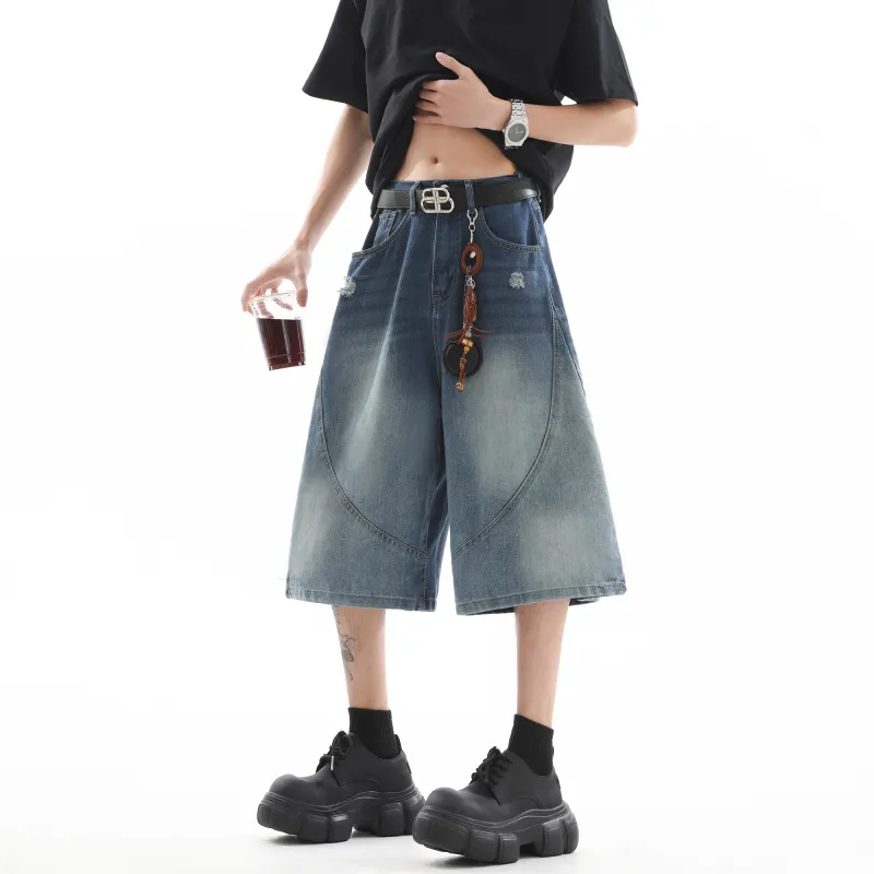 SWAMP AREA Denim Shorts Unisex-2