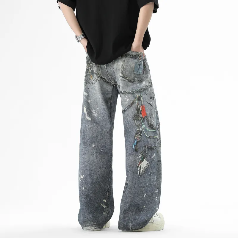 SWAMP AREA Jeans Unisex Dark Blue-1